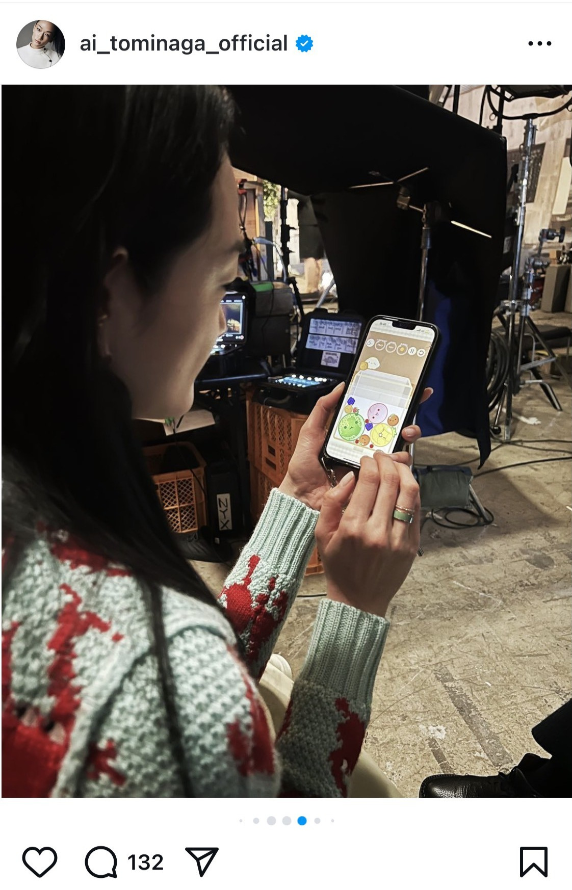 冨永愛のインスタグラムから