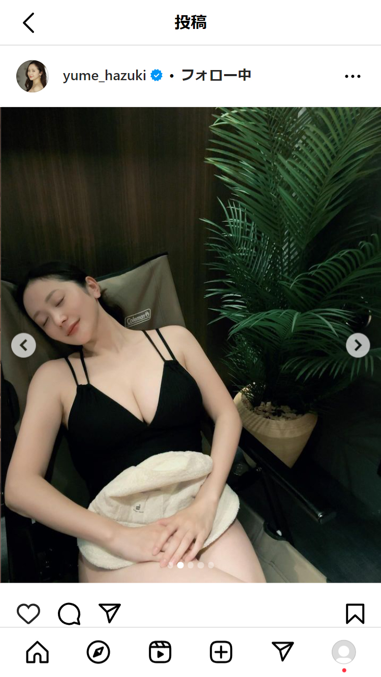 葉月ゆめのインスタグラムから