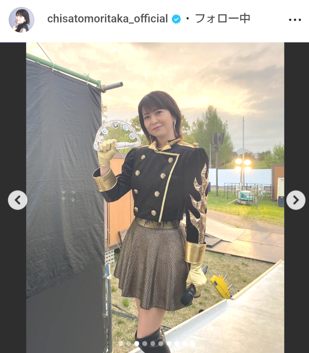 森高千里のインスタグラムから