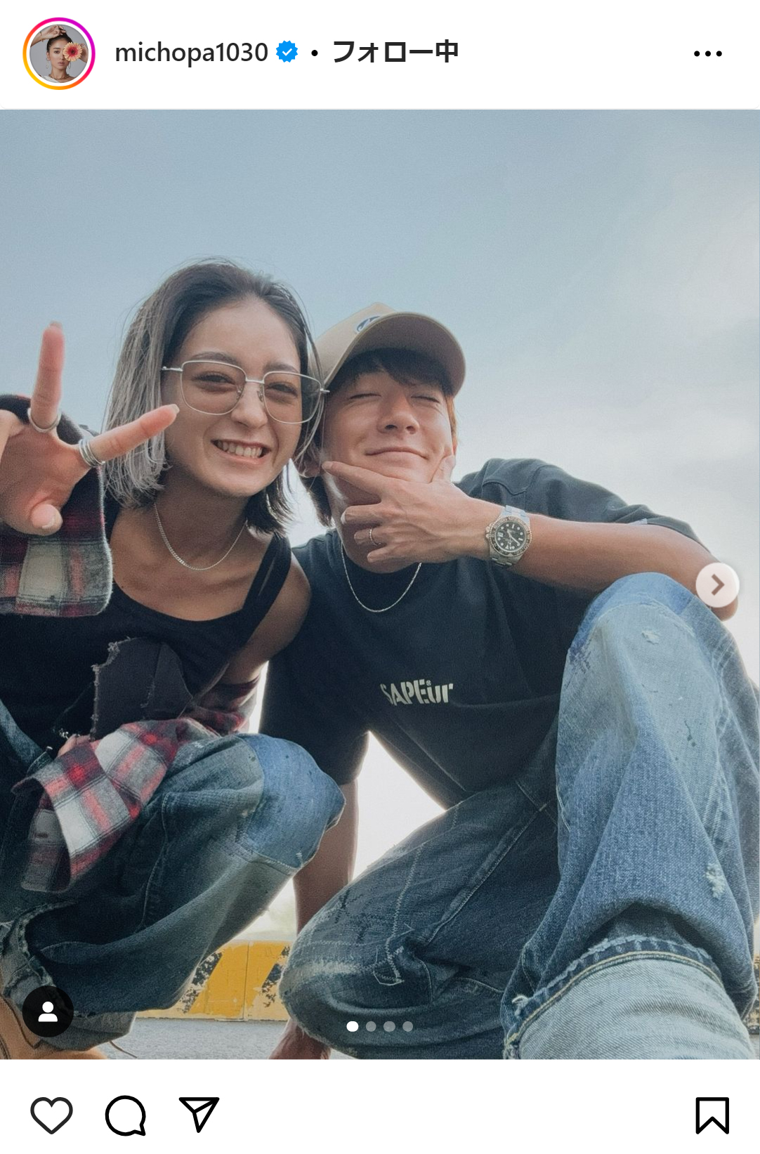 みちょぱのインスタグラムから
