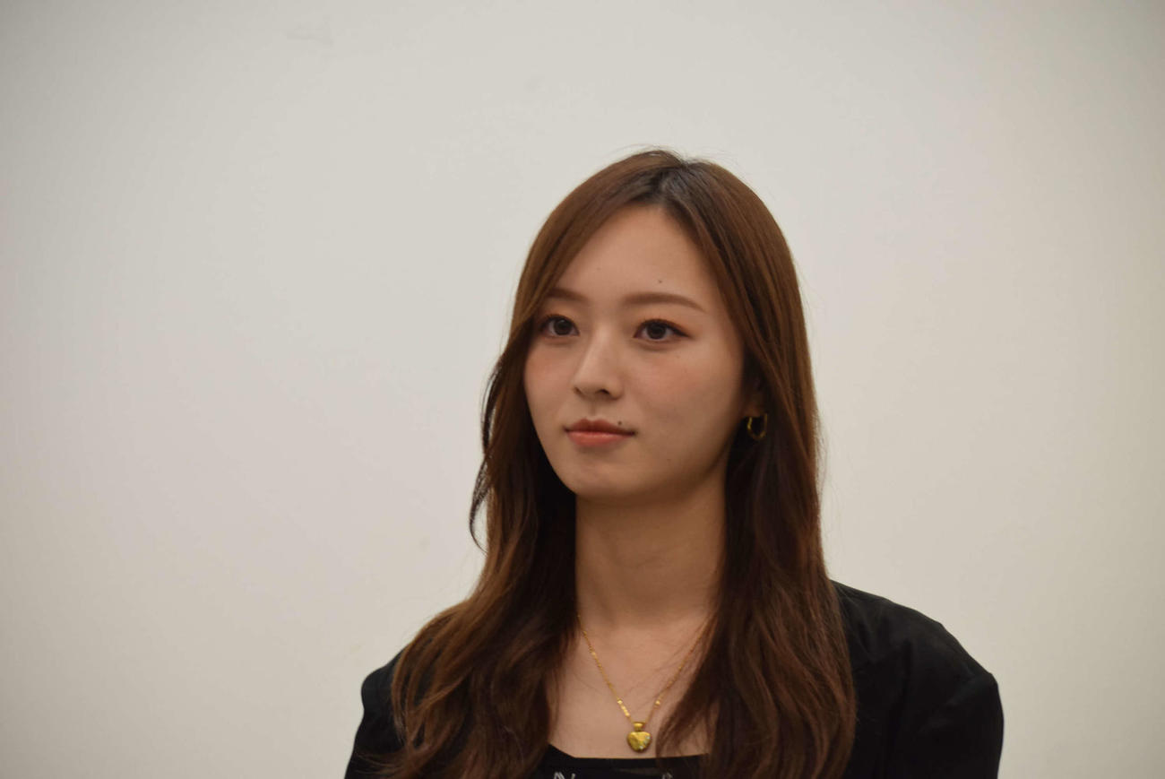 ドラマ「デスゲームで待ってる」に出演する乃木坂46梅澤美波（撮影・阪口孝志）