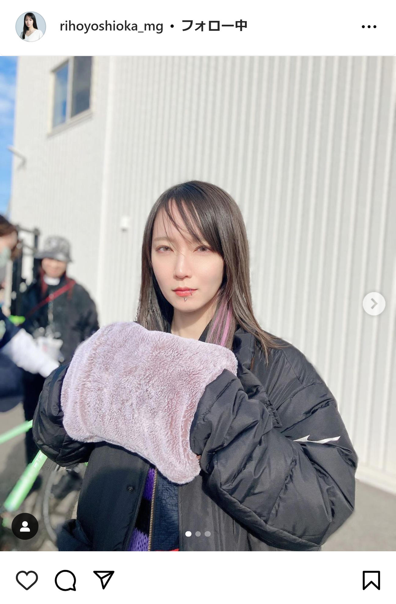 吉岡里帆マネージャーのインスタグラムから