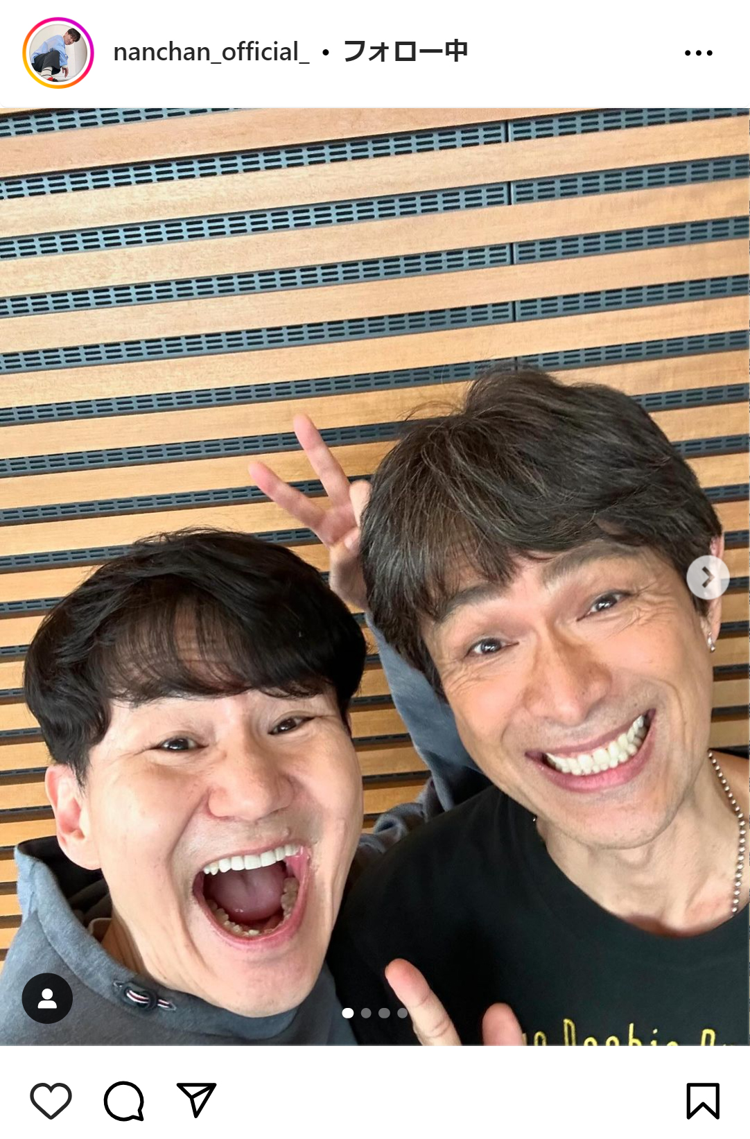 南原清隆のインスタグラムから