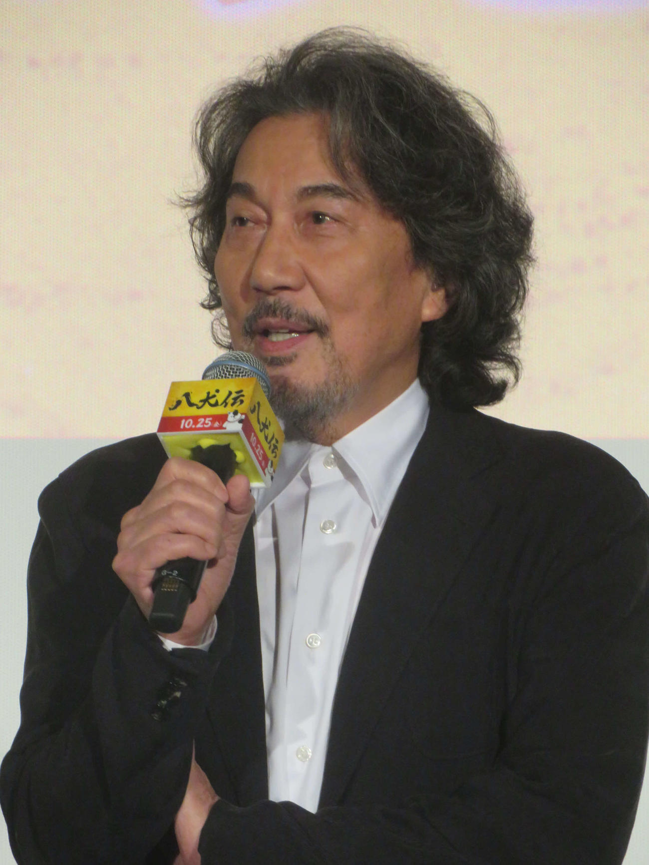 映画「八犬伝」公開前日上映イベントに出席した役所広司