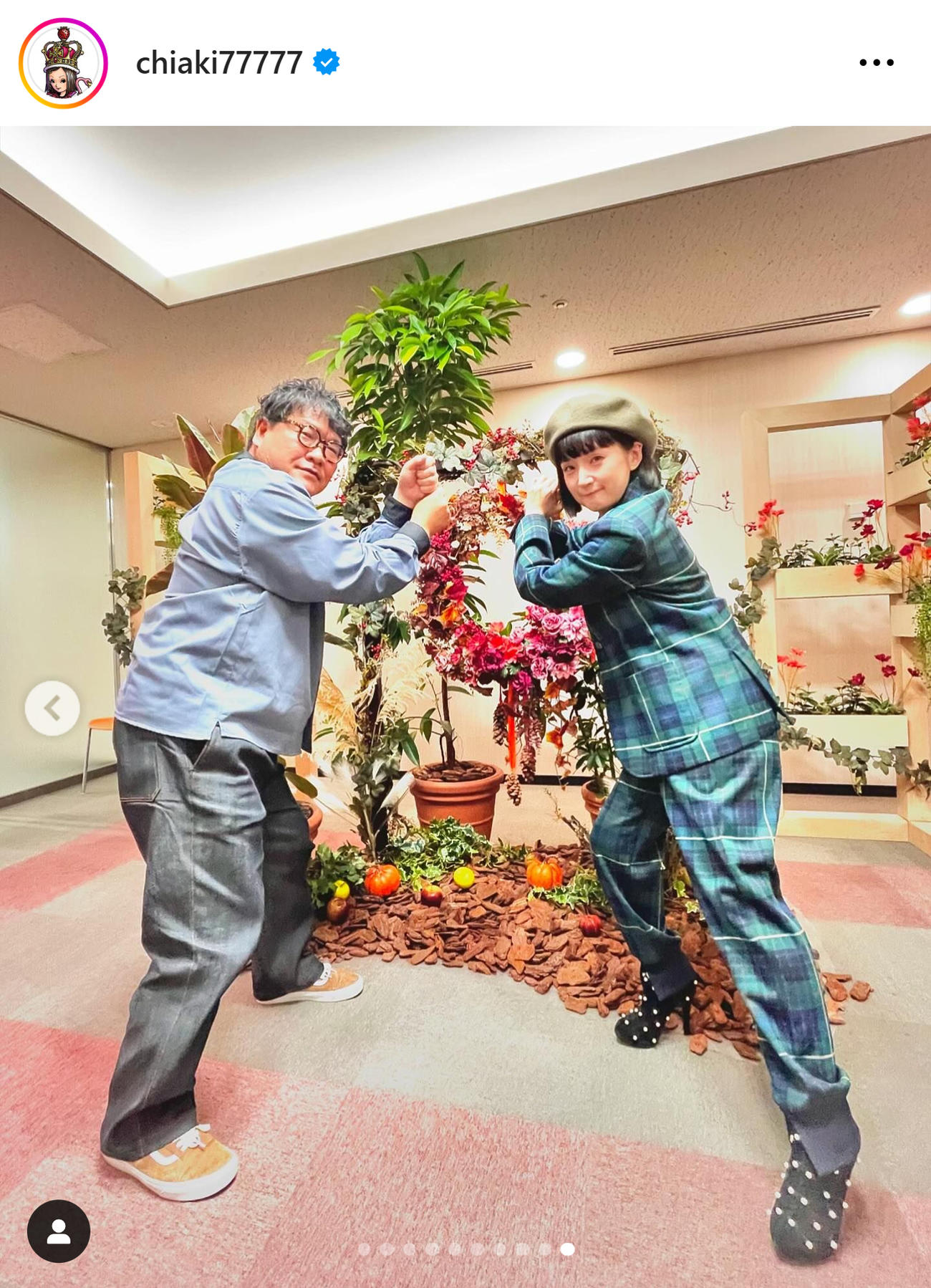 千秋のインスタグラムから