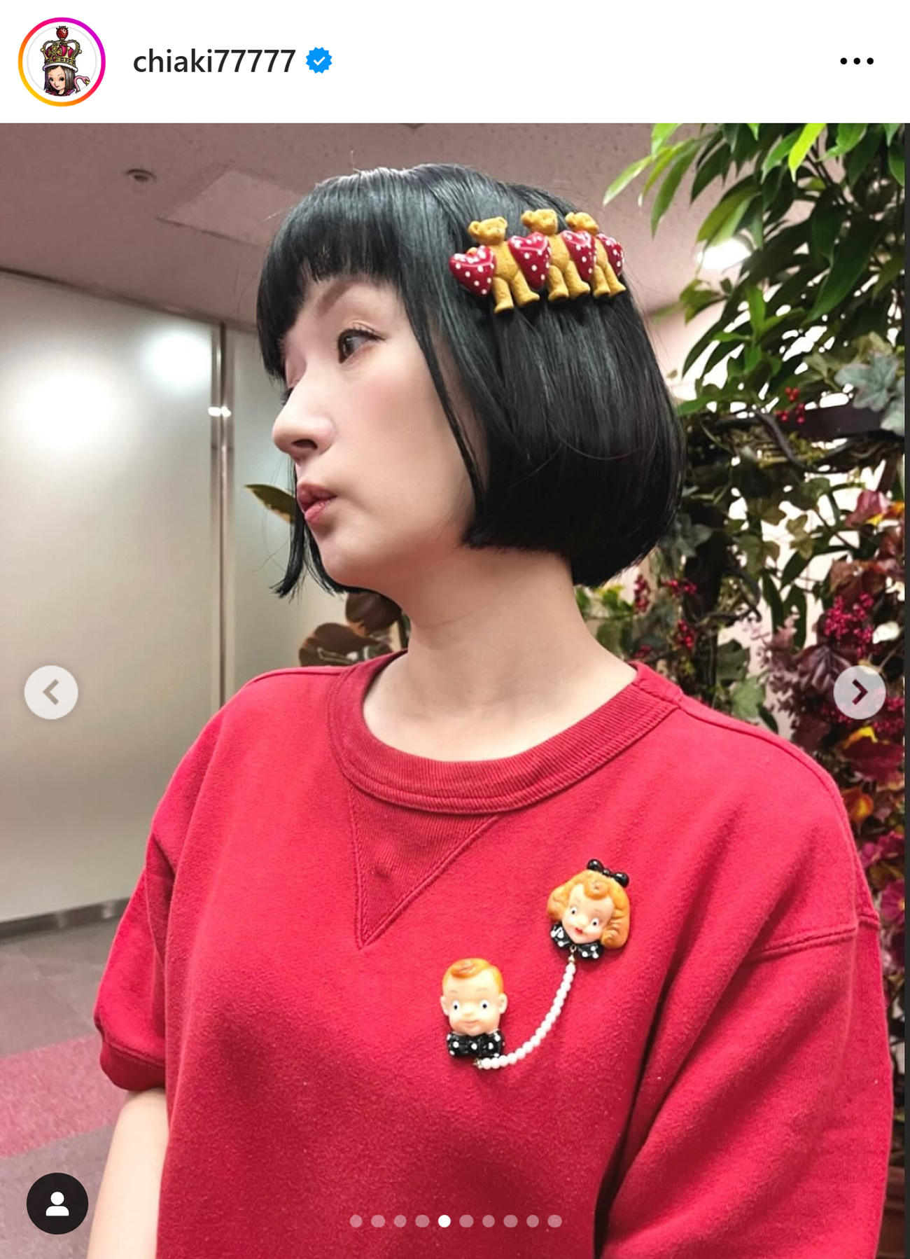 千秋のインスタグラムから