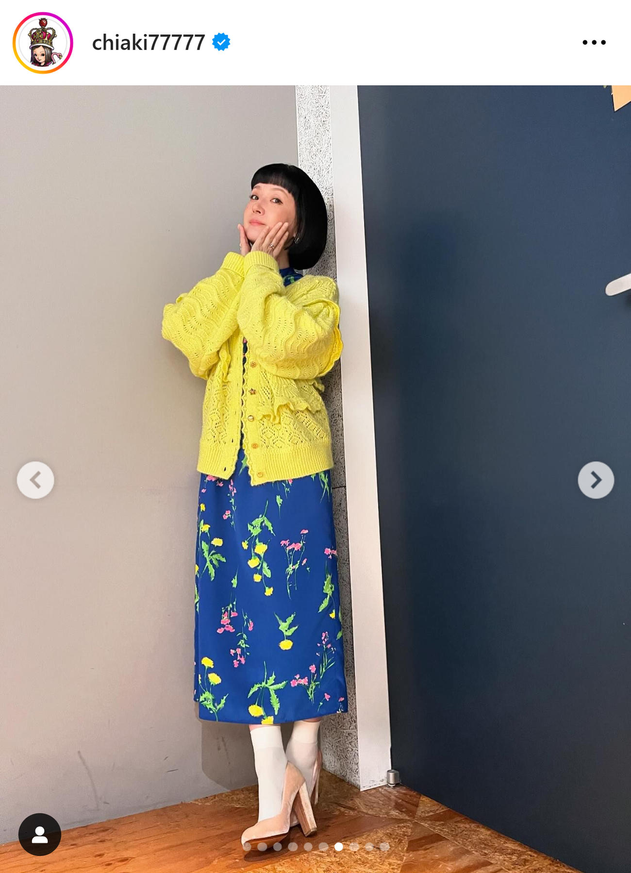 千秋のインスタグラムから