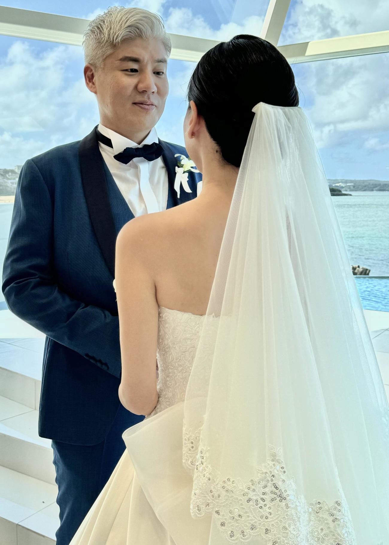 誓いのキスに臨む生島勇輝