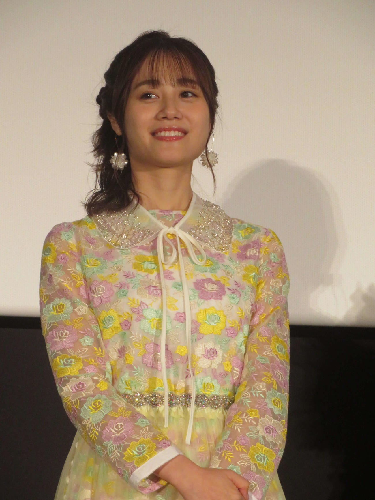 劇場アニメ「がんばっていきまっしょい」公開記念舞台あいさつに出席した伊藤美来