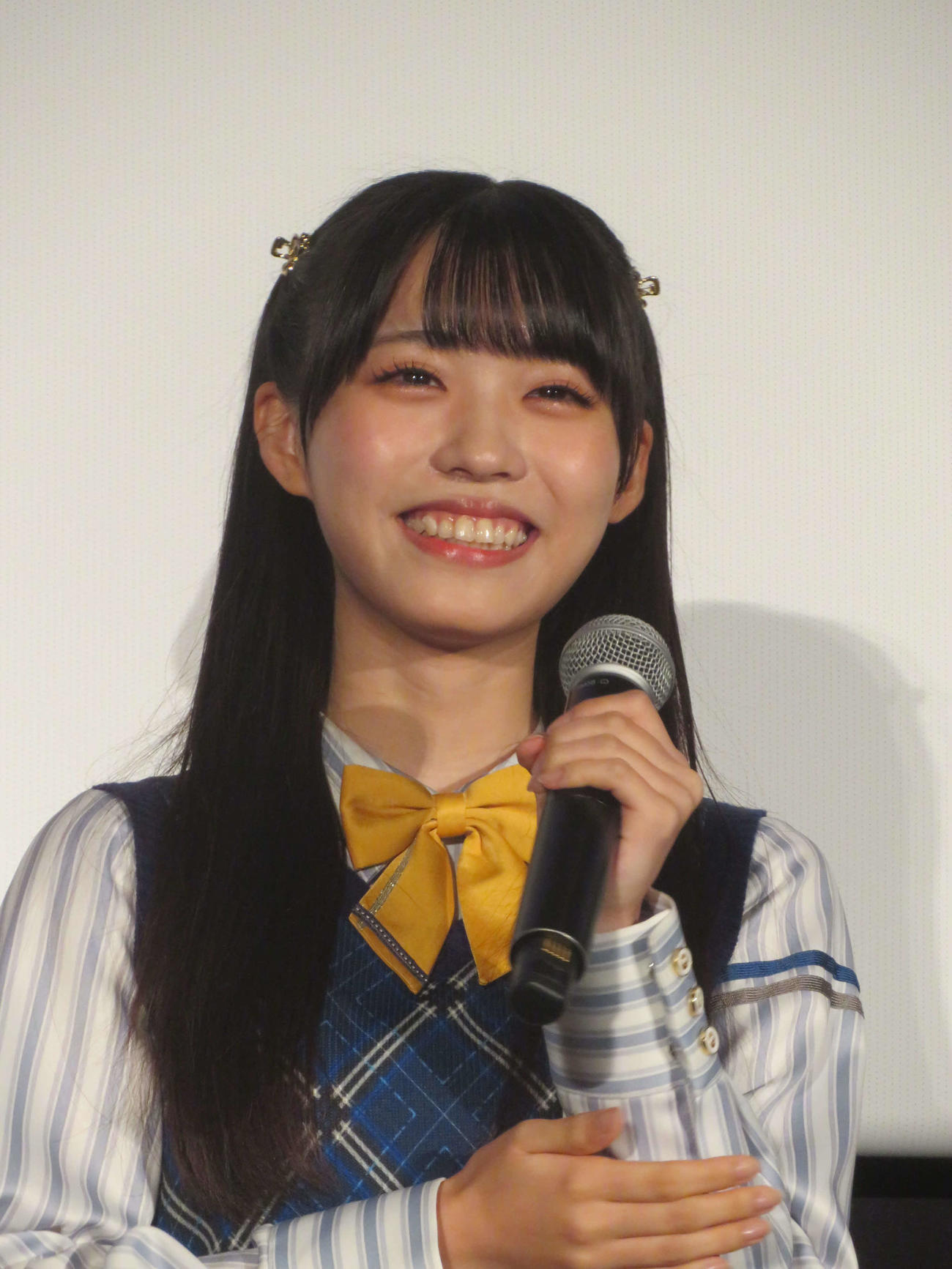 劇場アニメ「がんばっていきまっしょい」公開記念舞台あいさつに出席した金澤亜美