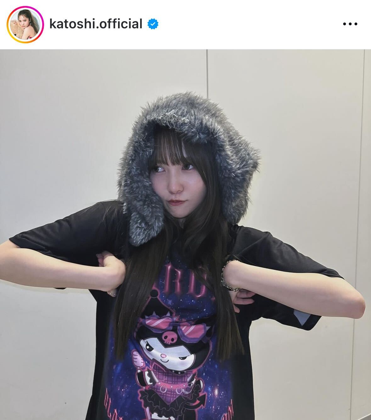 日向坂46加藤史帆のインスタグラムから