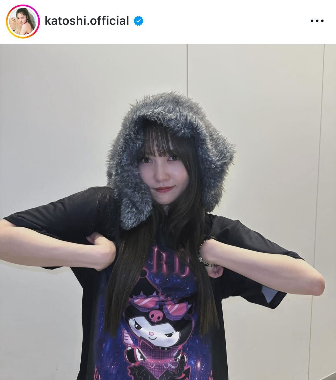 日向坂46加藤史帆のインスタグラムから