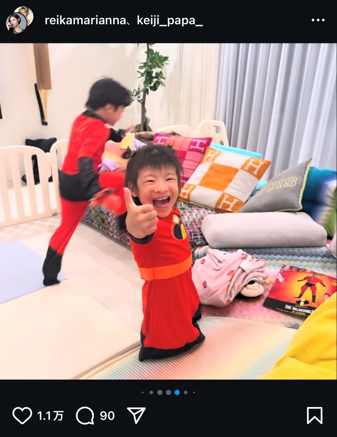 宮崎麗果さんインスタグラムから