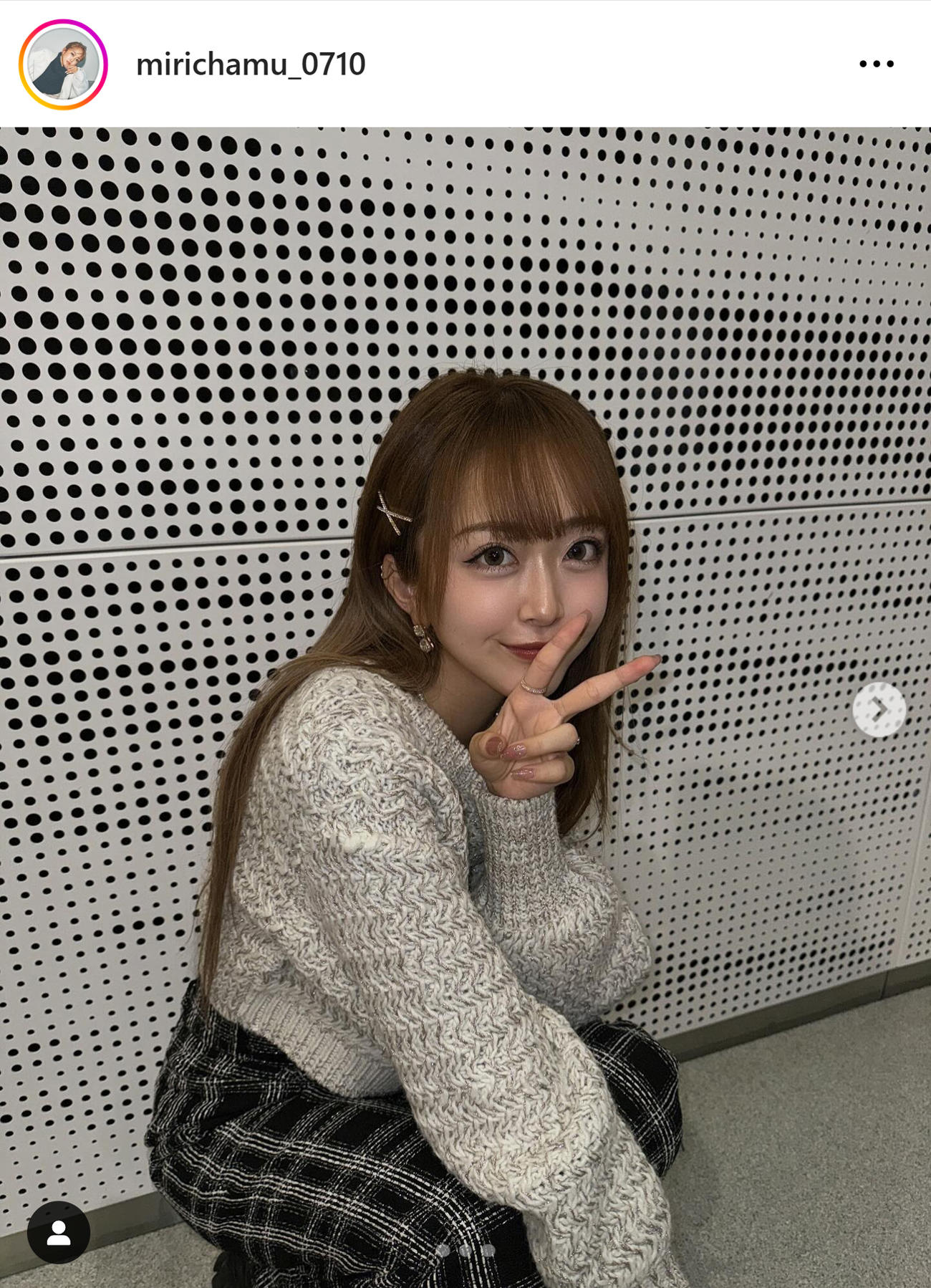 みりちゃむのインスタグラムから