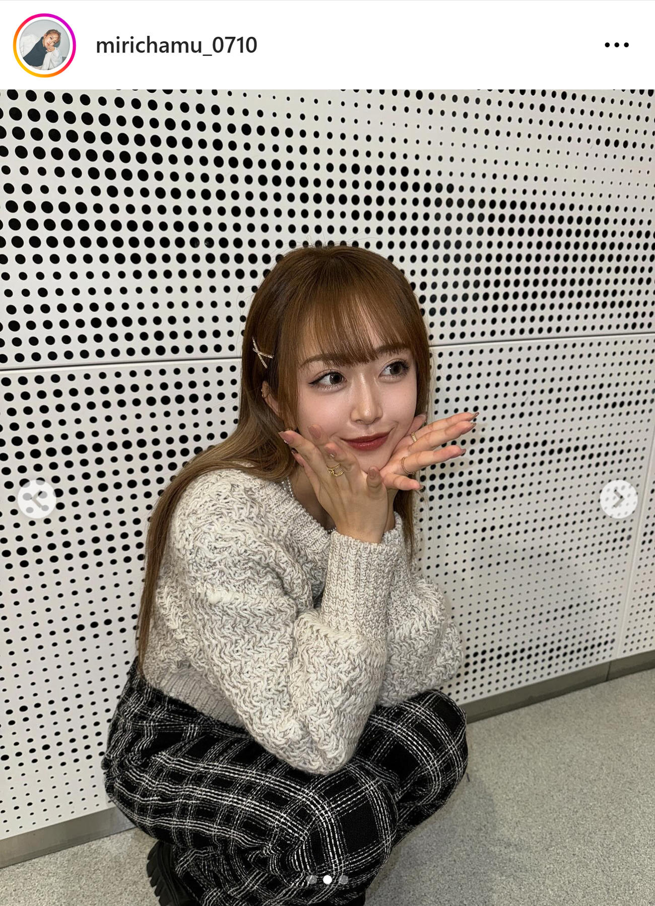 みりちゃむのインスタグラムから