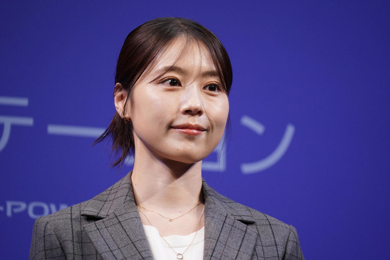 都内でトークショーを行う有村架純（撮影・中島郁夫）