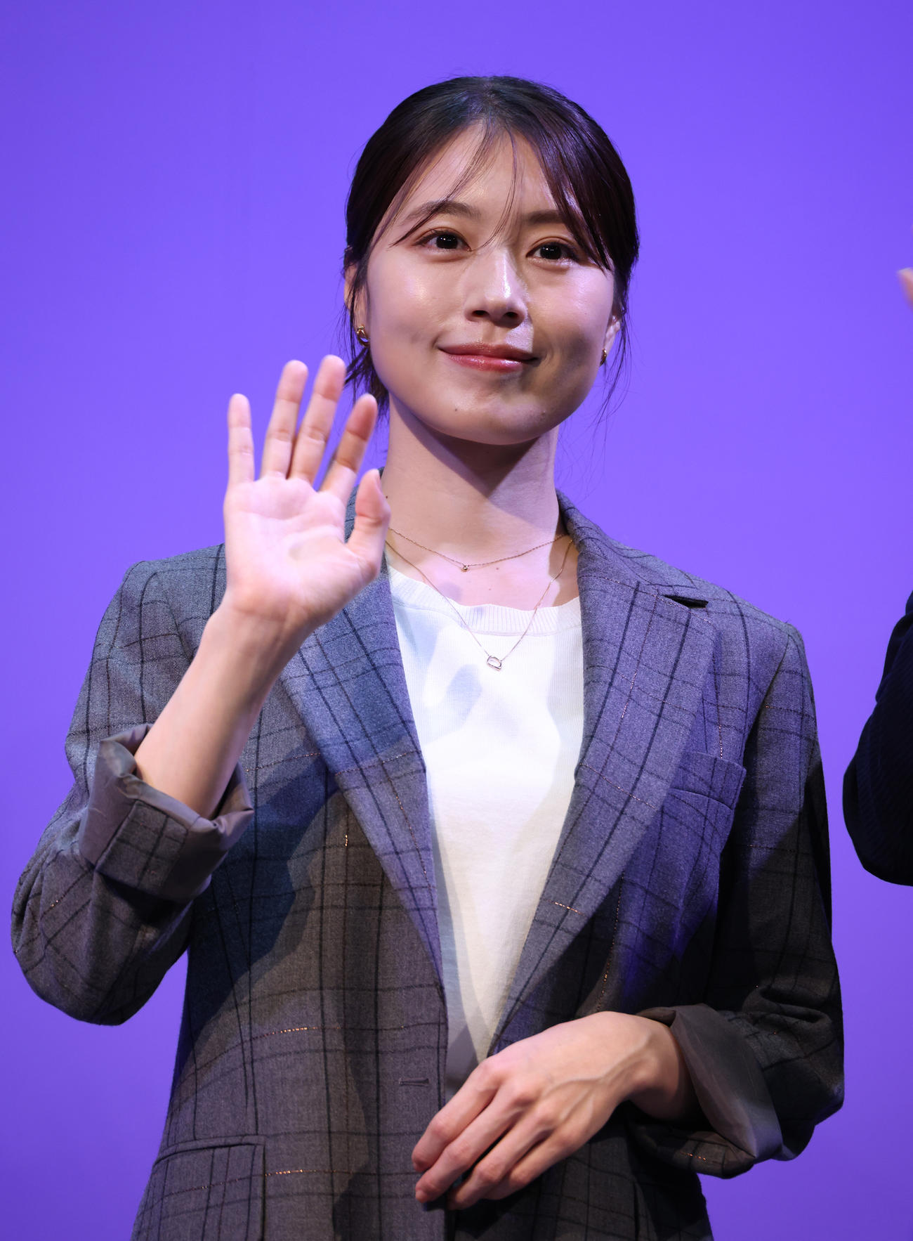 都内でトークショーを行う有村架純（撮影・中島郁夫）