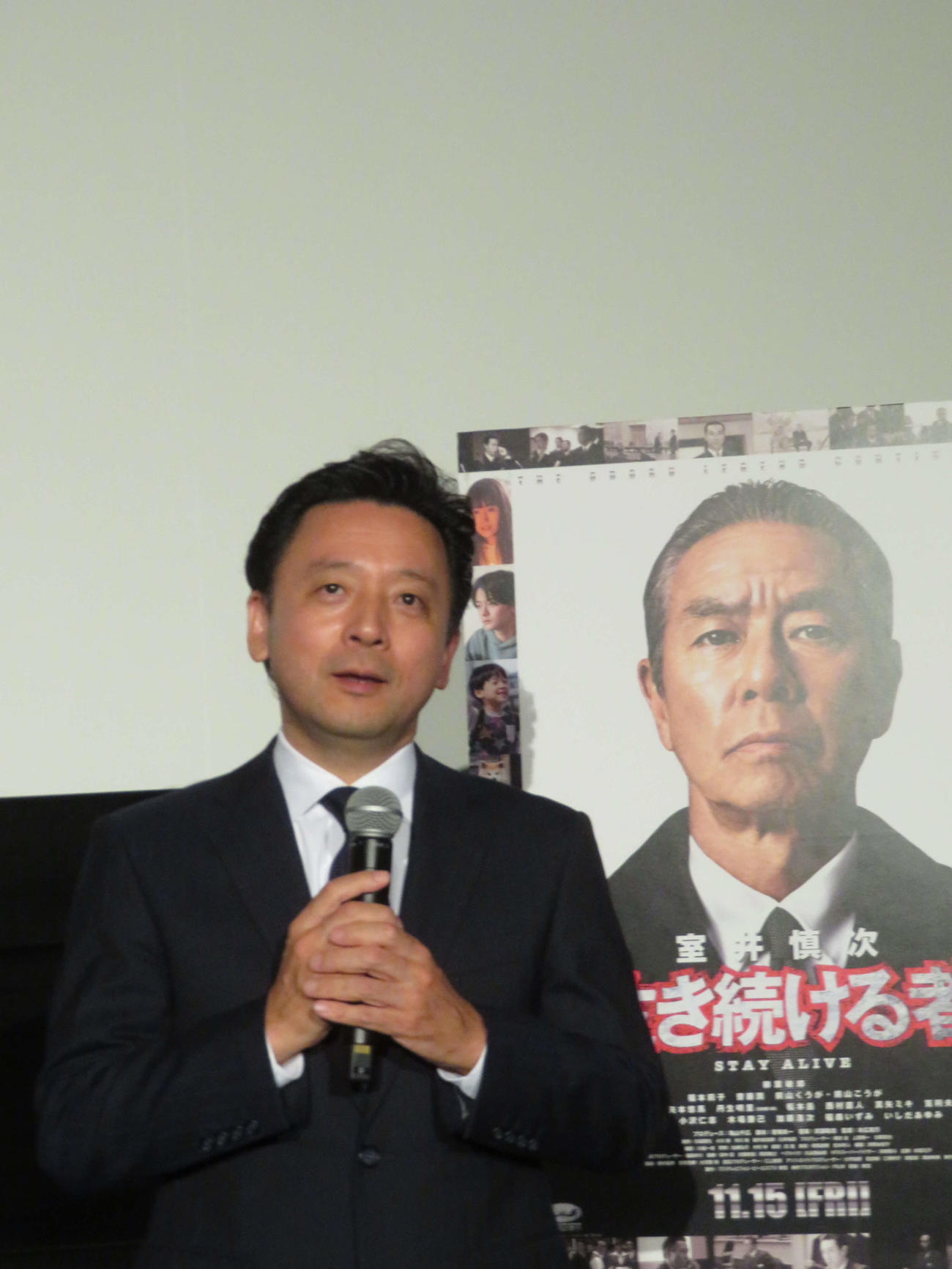 映画「室井慎次　生き続ける者」（未完成版）マスコミ試写会＆「緊急特別捜査会議」マスコミ記者会見に登壇した臼井裕詞フジテレビドラマ・映画制作局長（撮影・村上幸将）