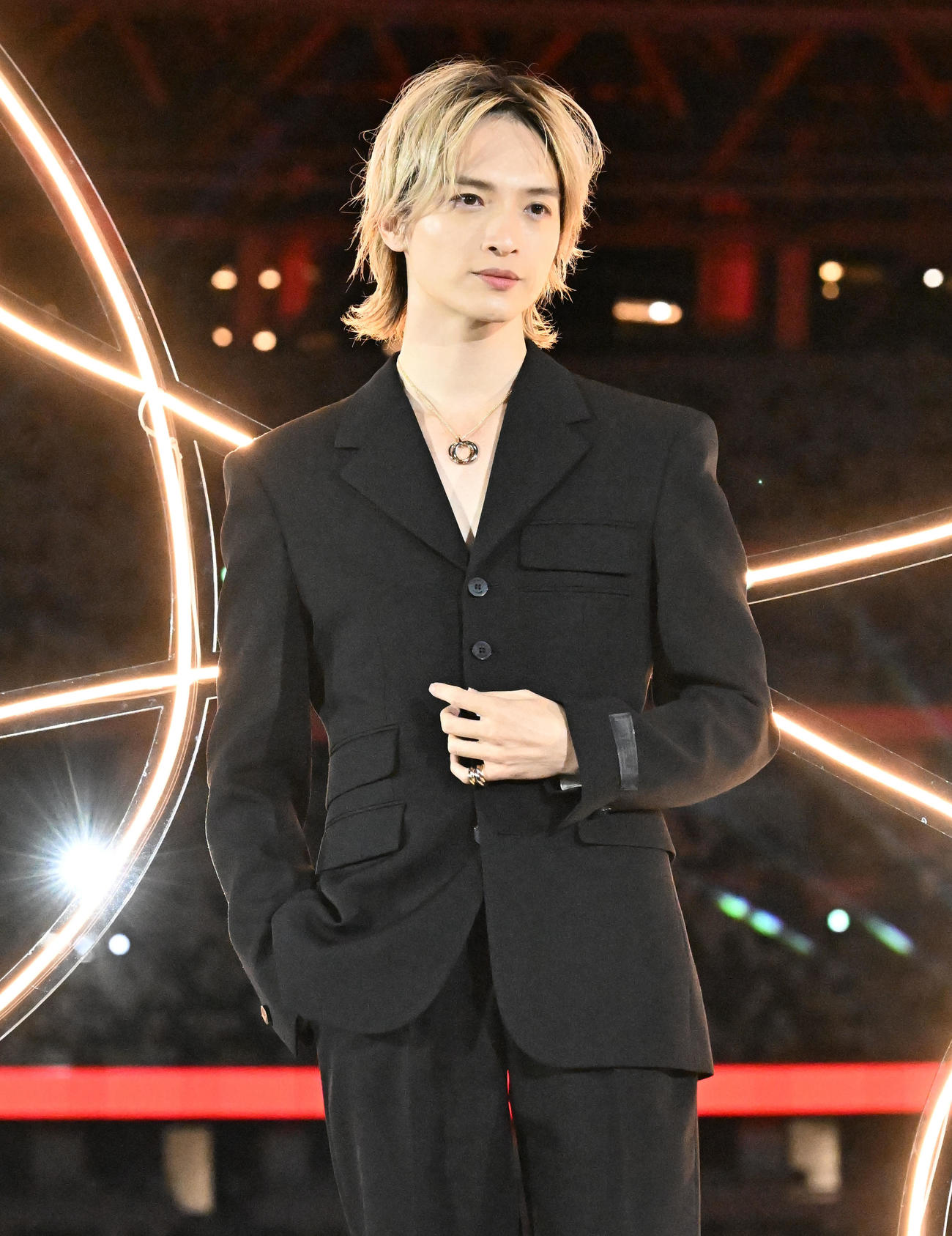 カルティエの「トリニティ」誕生100周年記念イベントに登場した玉森裕太（撮影・千葉一成）