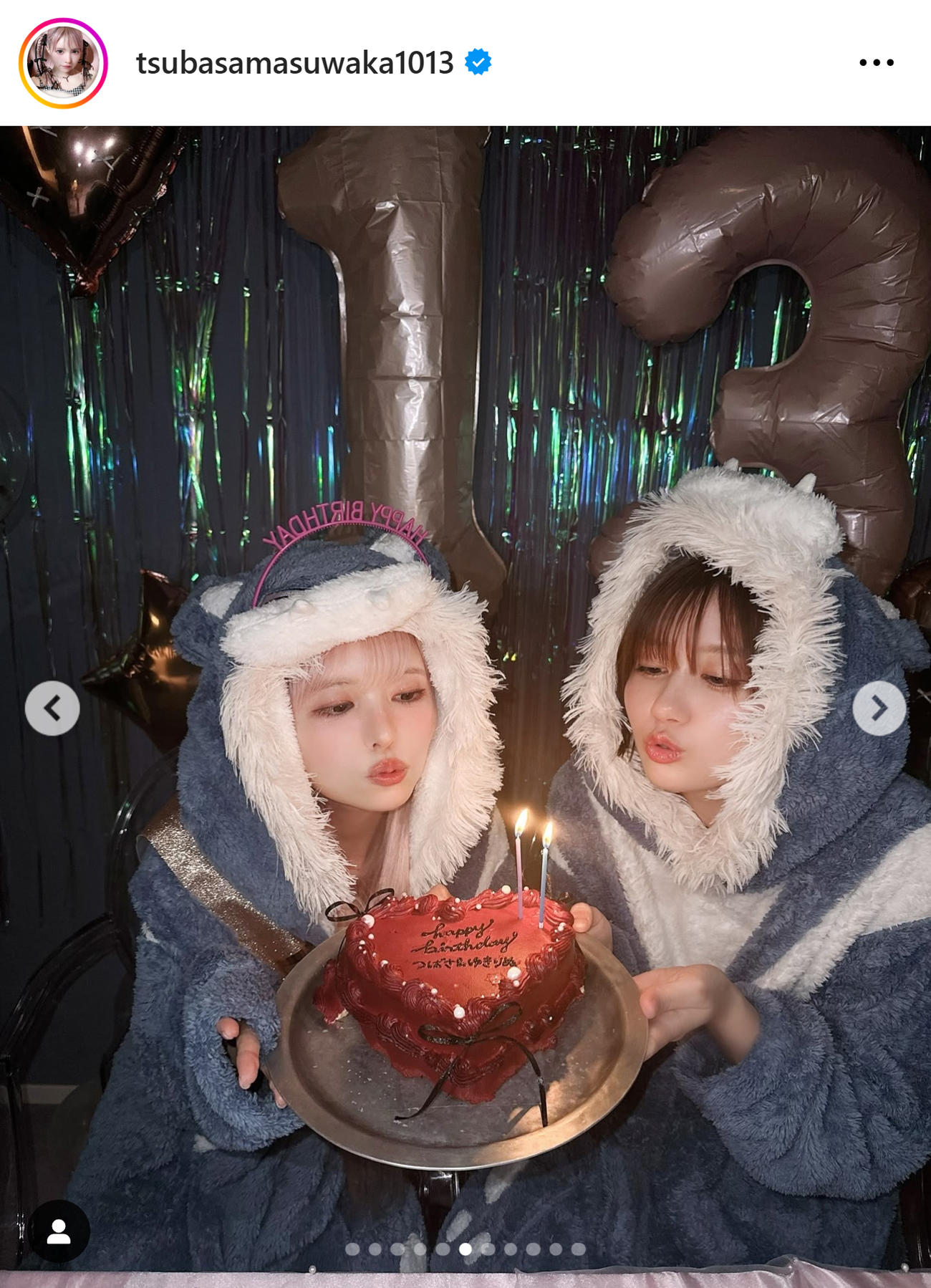 益若つばさのインスタグラムから