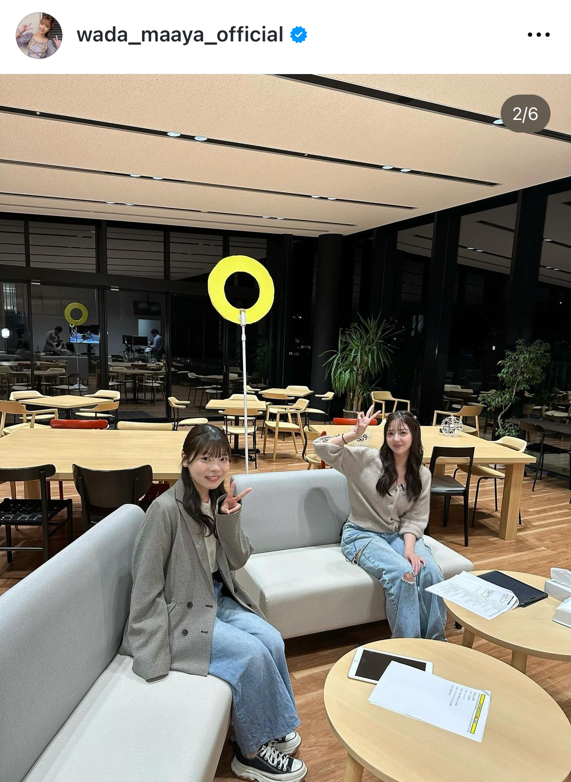 和田まあやのインスタグラムから