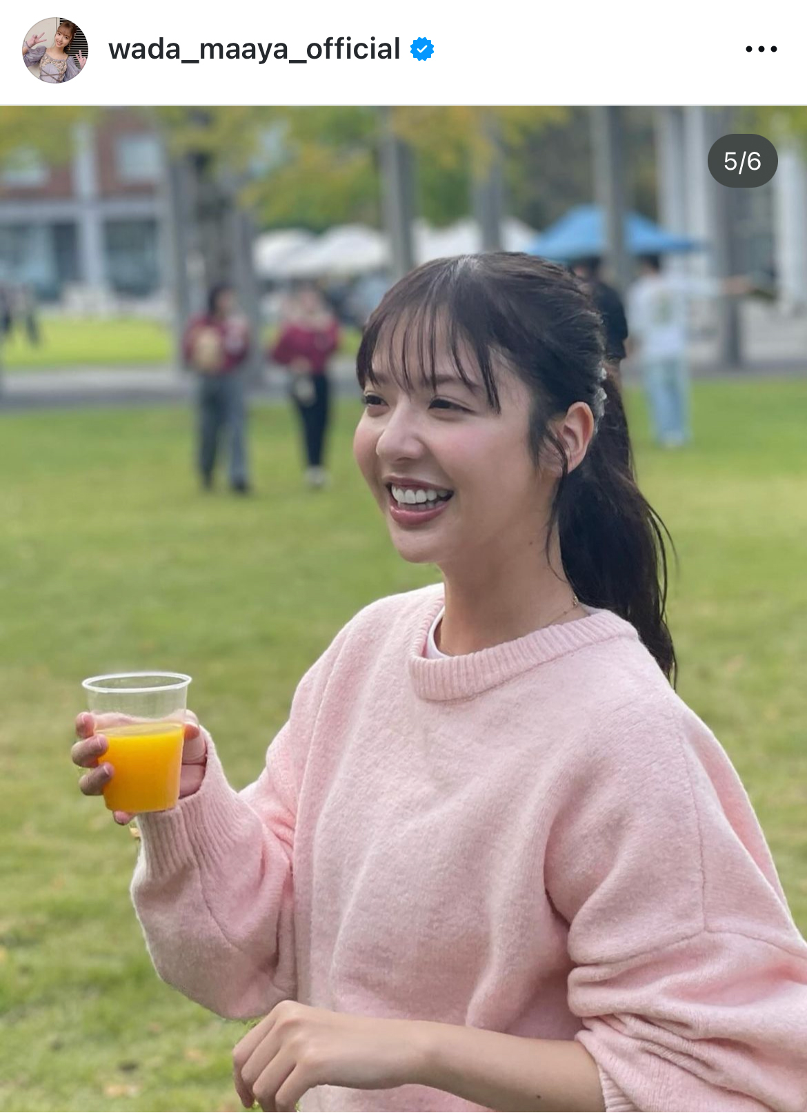 和田まあやのインスタグラムから