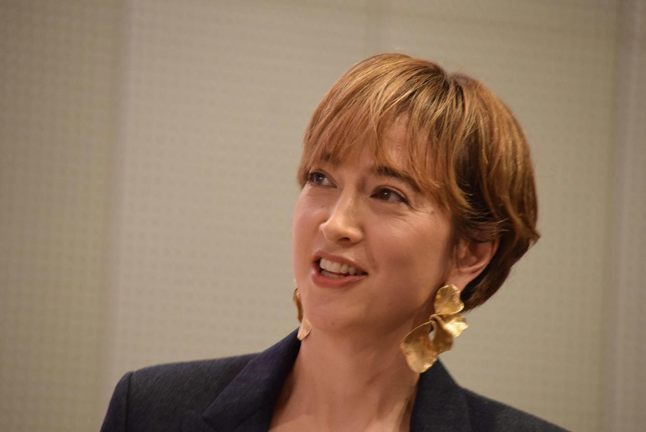 「Animal Protection」イベントに登壇した滝川クリステル氏（撮影・阪口孝志）