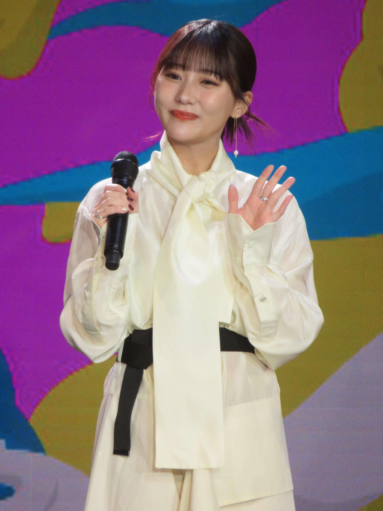 「超ライブ配信2024」に出席した田中美久