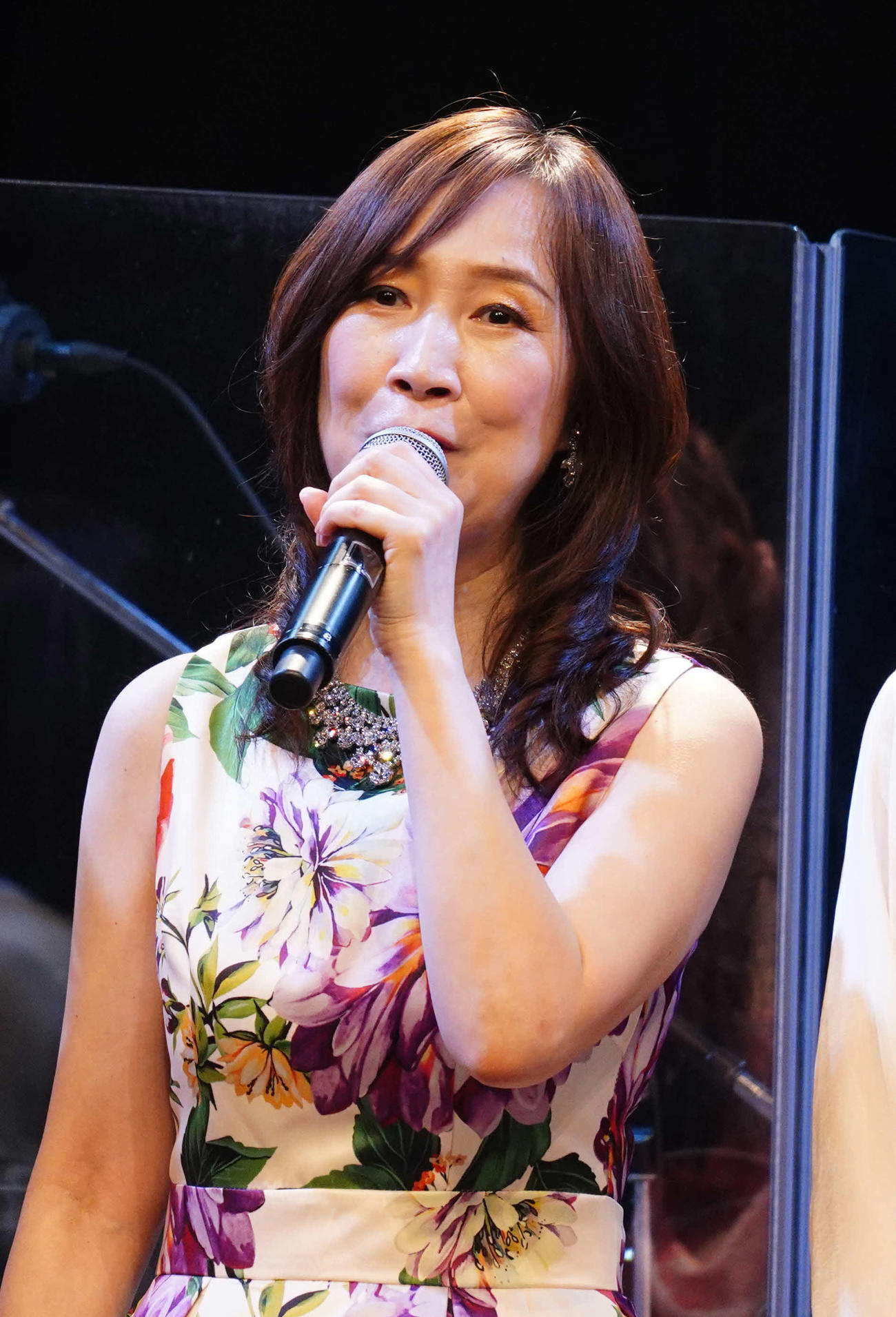 「音楽彩」で本田美奈子．さんの思い出を語る森口博子（撮影・中島郁夫）