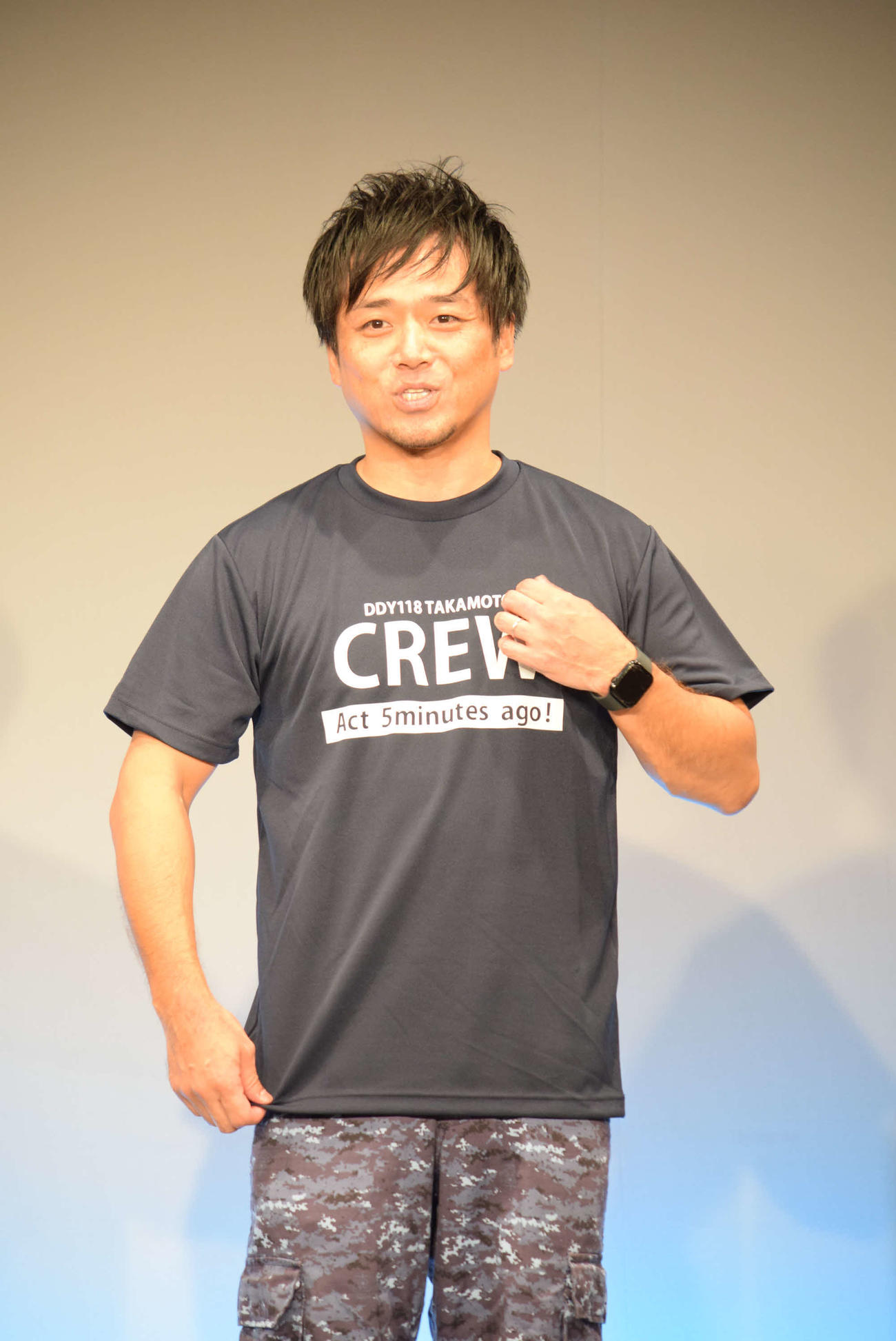 単独ライブを開催した元海自芸人の雷ジャクソン高本剛志（撮影・阪口孝志）