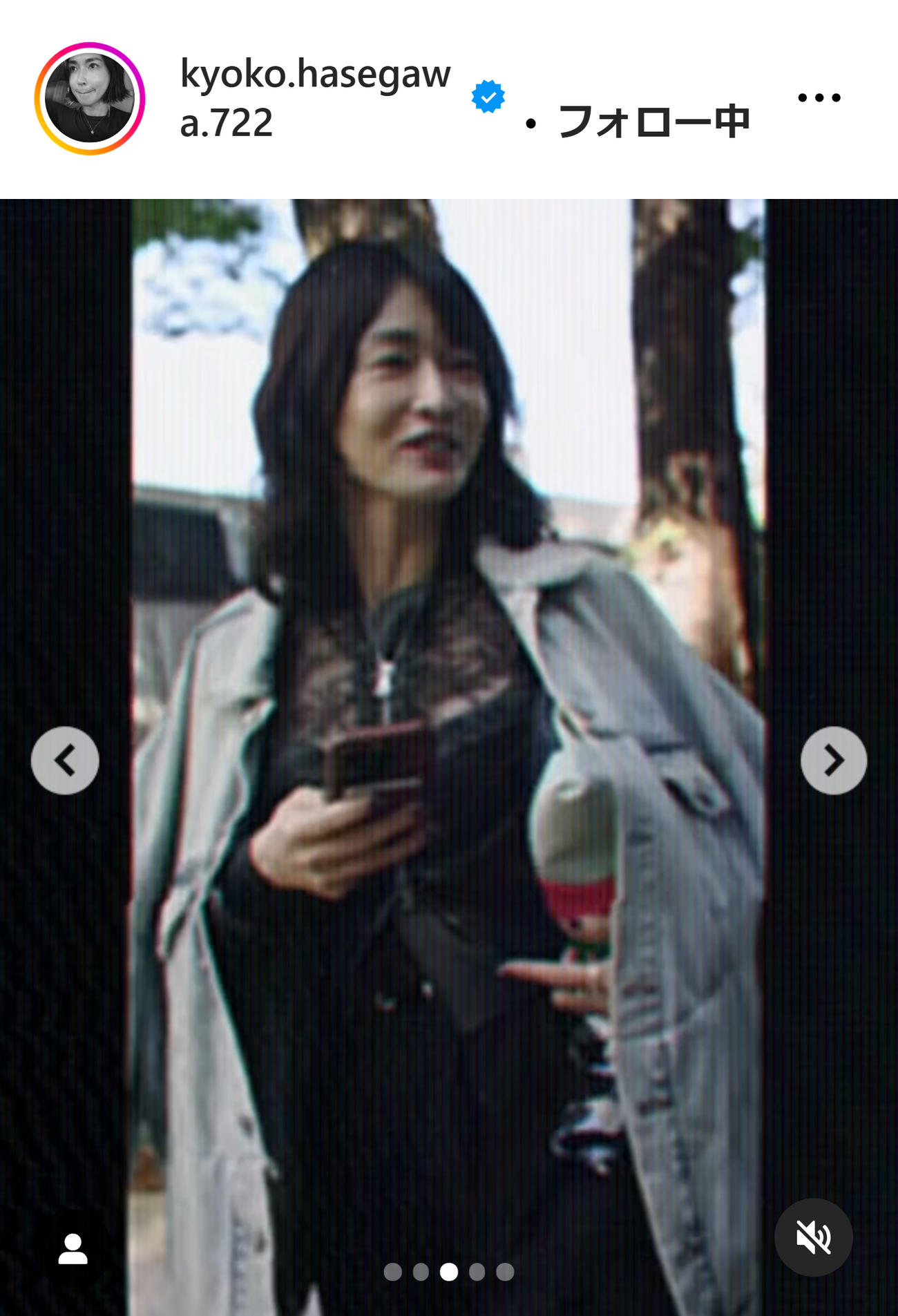 長谷川京子のインスタグラムから