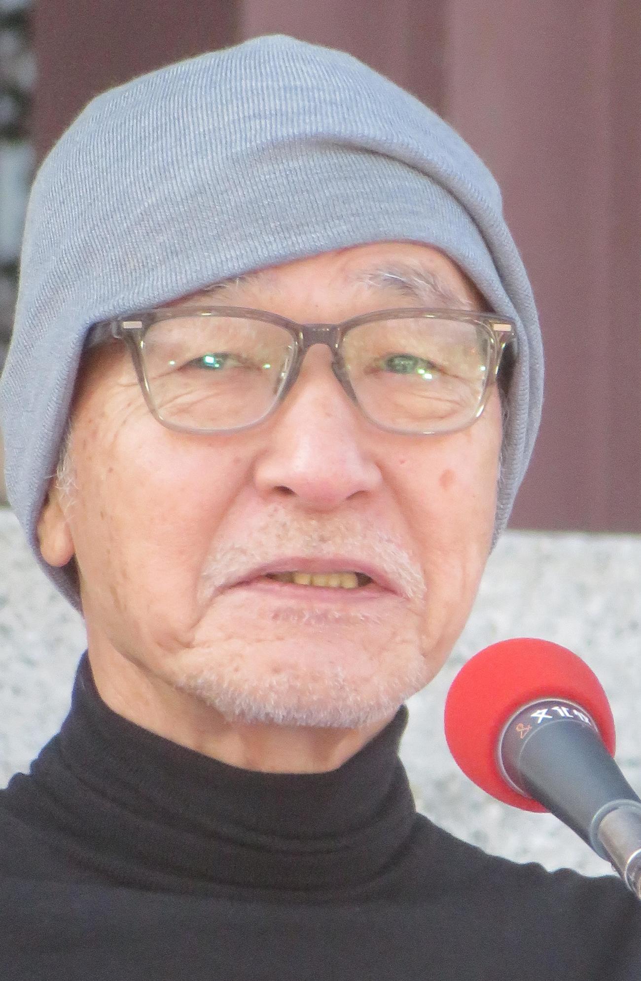 増上寺で公開生放送を行った大竹まこと
