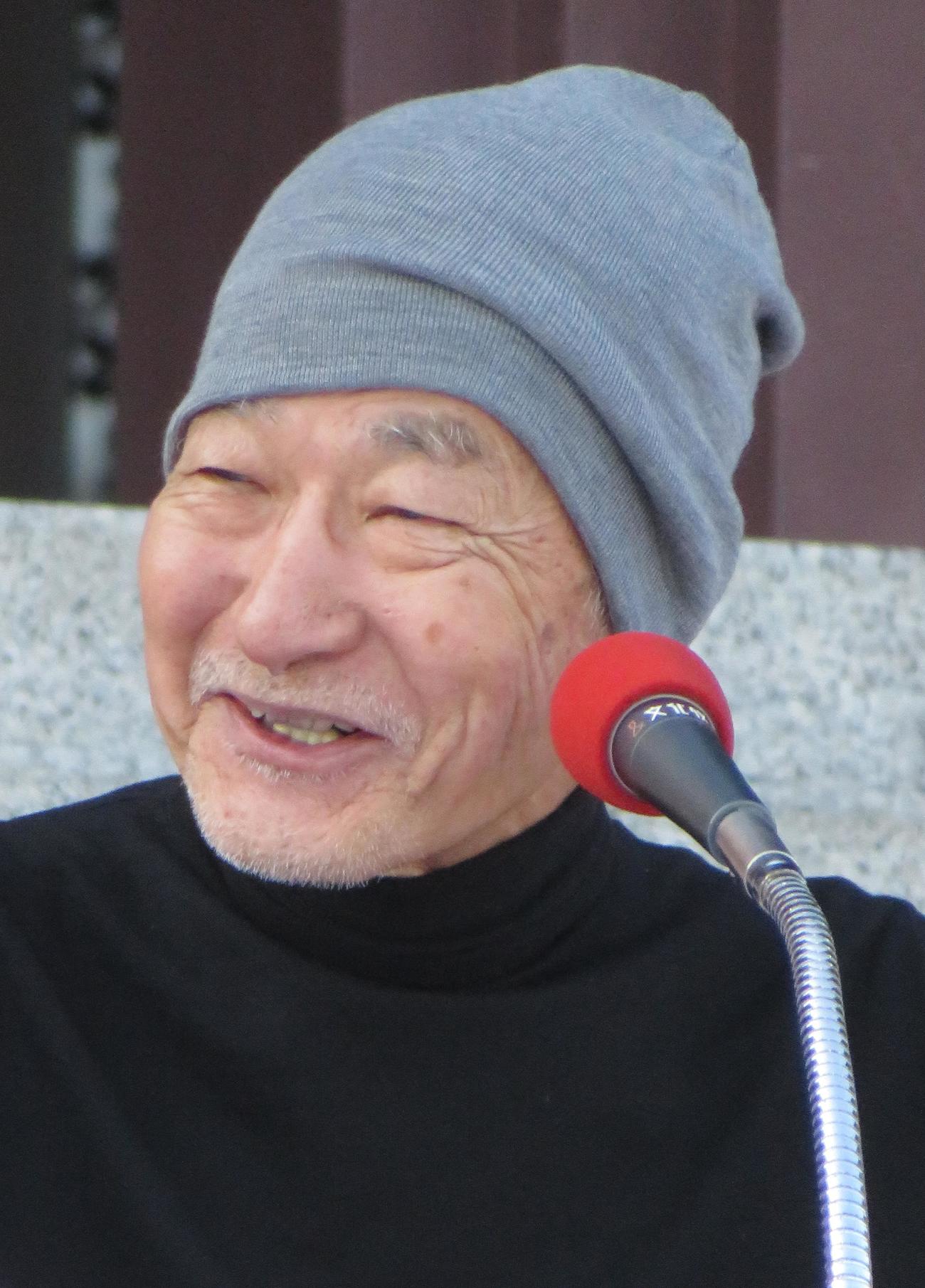 増上寺で公開生放送を行った大竹まこと