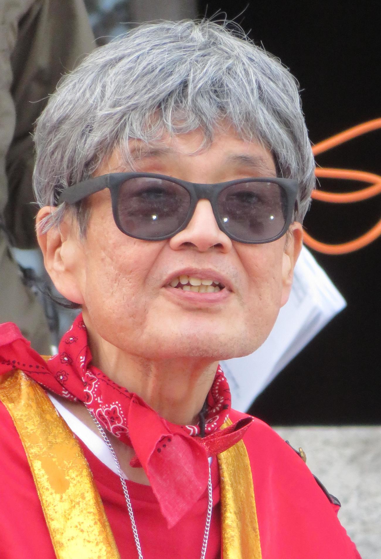 増上寺で行った文化放送の公開生放送に出演した森永卓郎さん