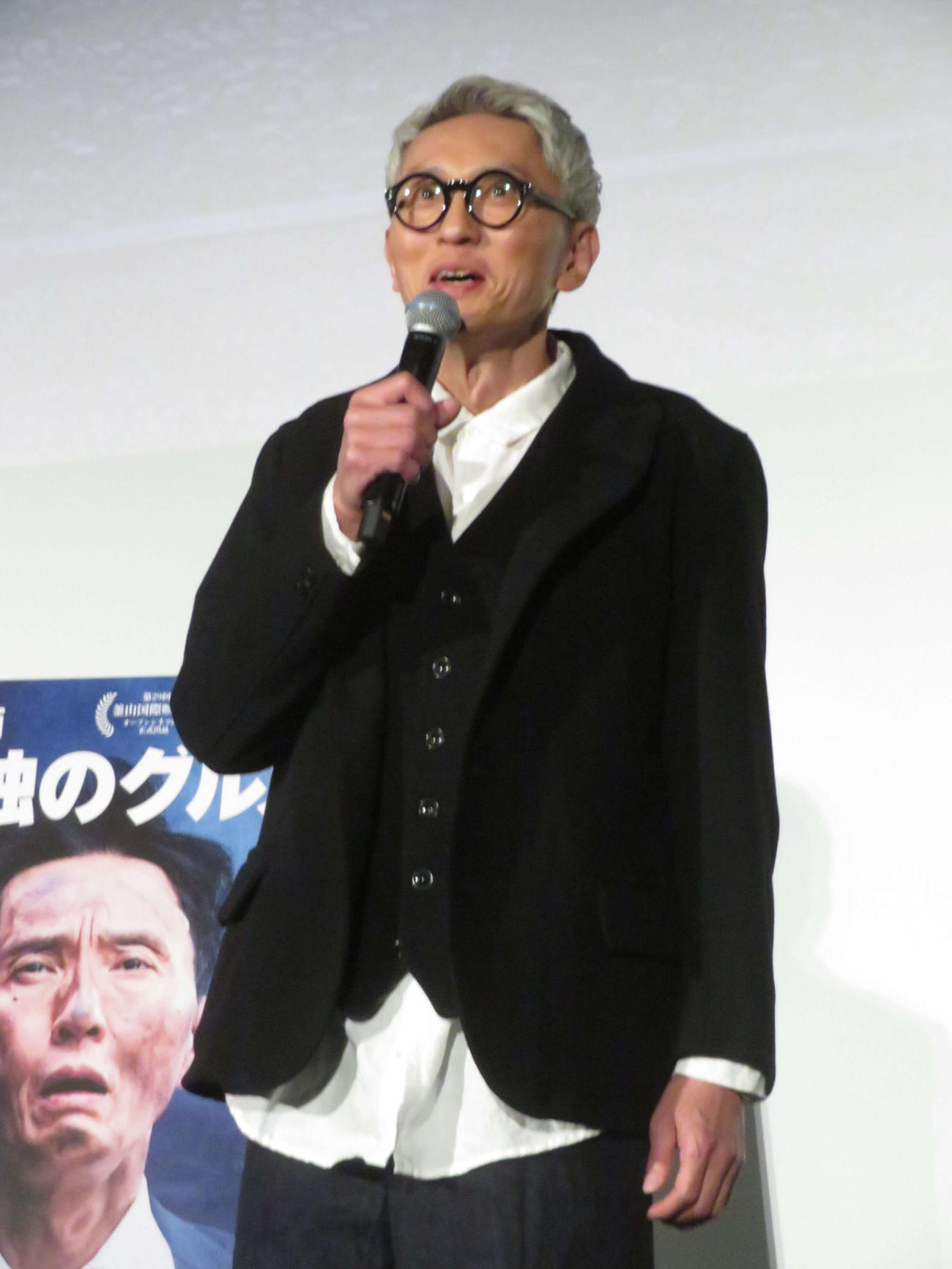 東京国際映画祭で行われた「劇映画　孤独のグルメ」ジャパンプレミアで感無量の表情を浮かべる松重豊（撮影・村上幸将）