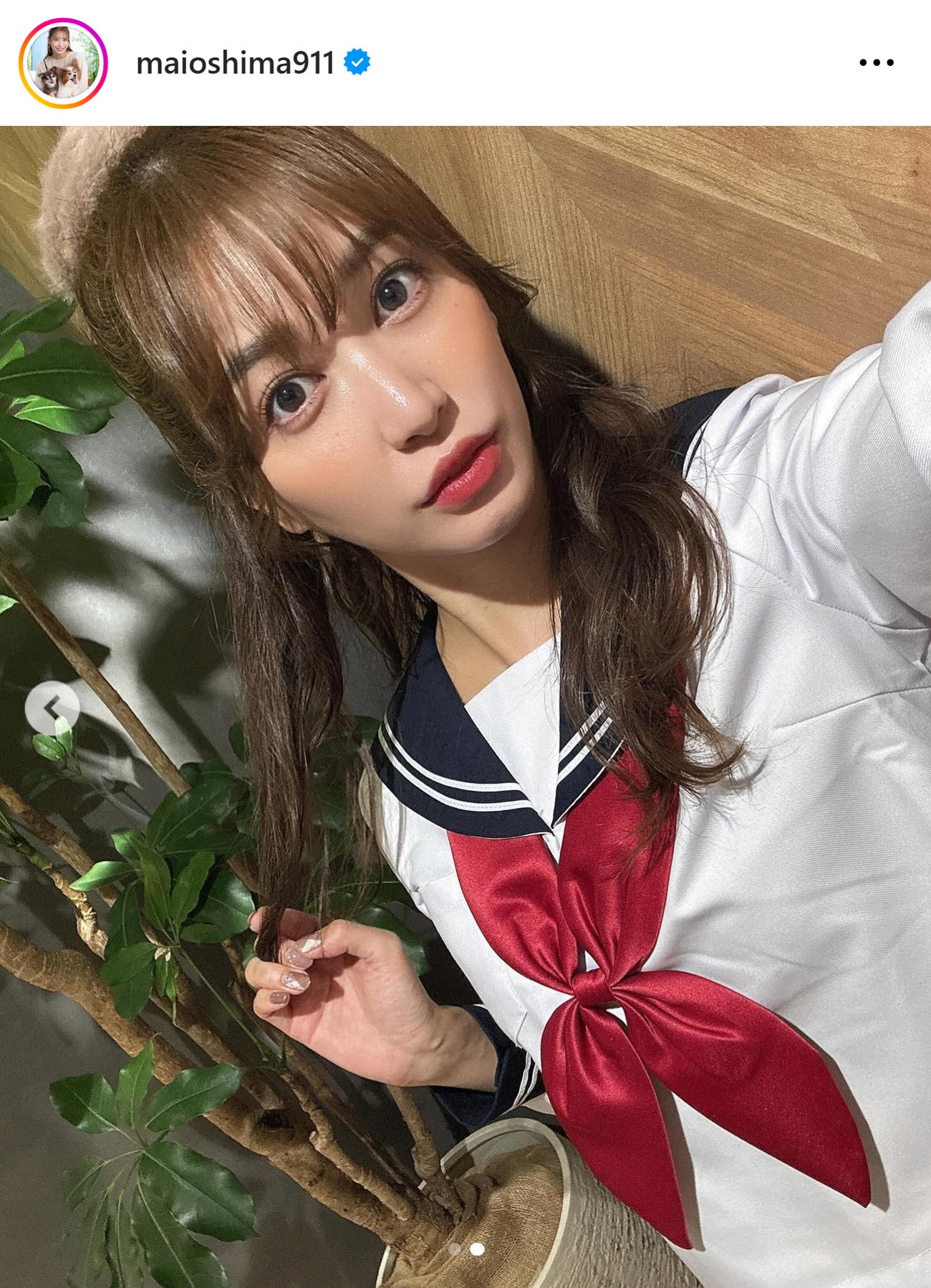 大島麻衣のインスタグラムから