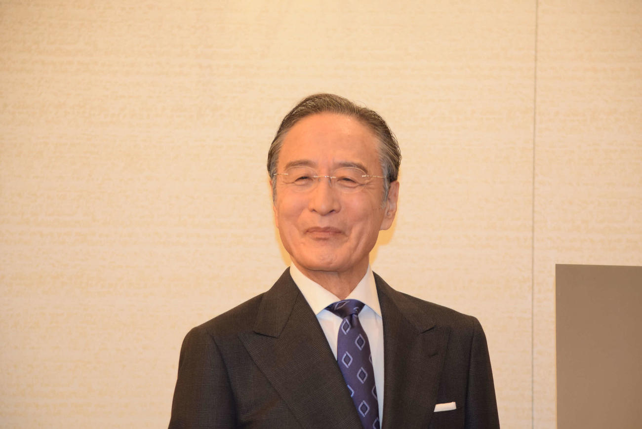 年末の風物詩「吉例顔見世興行」の取材会に出席した片岡仁左衛門（撮影・阪口孝志）