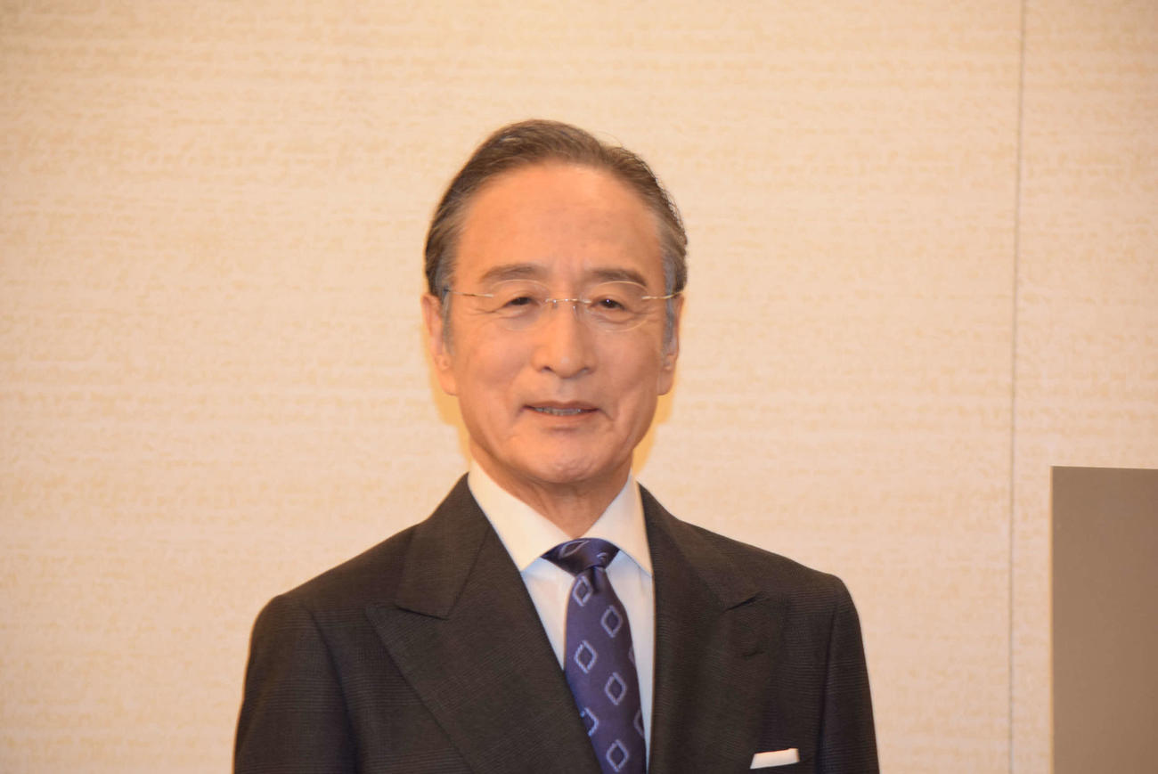 年末の風物詩「吉例顔見世興行」の取材会に出席した片岡仁左衛門（撮影・阪口孝志）