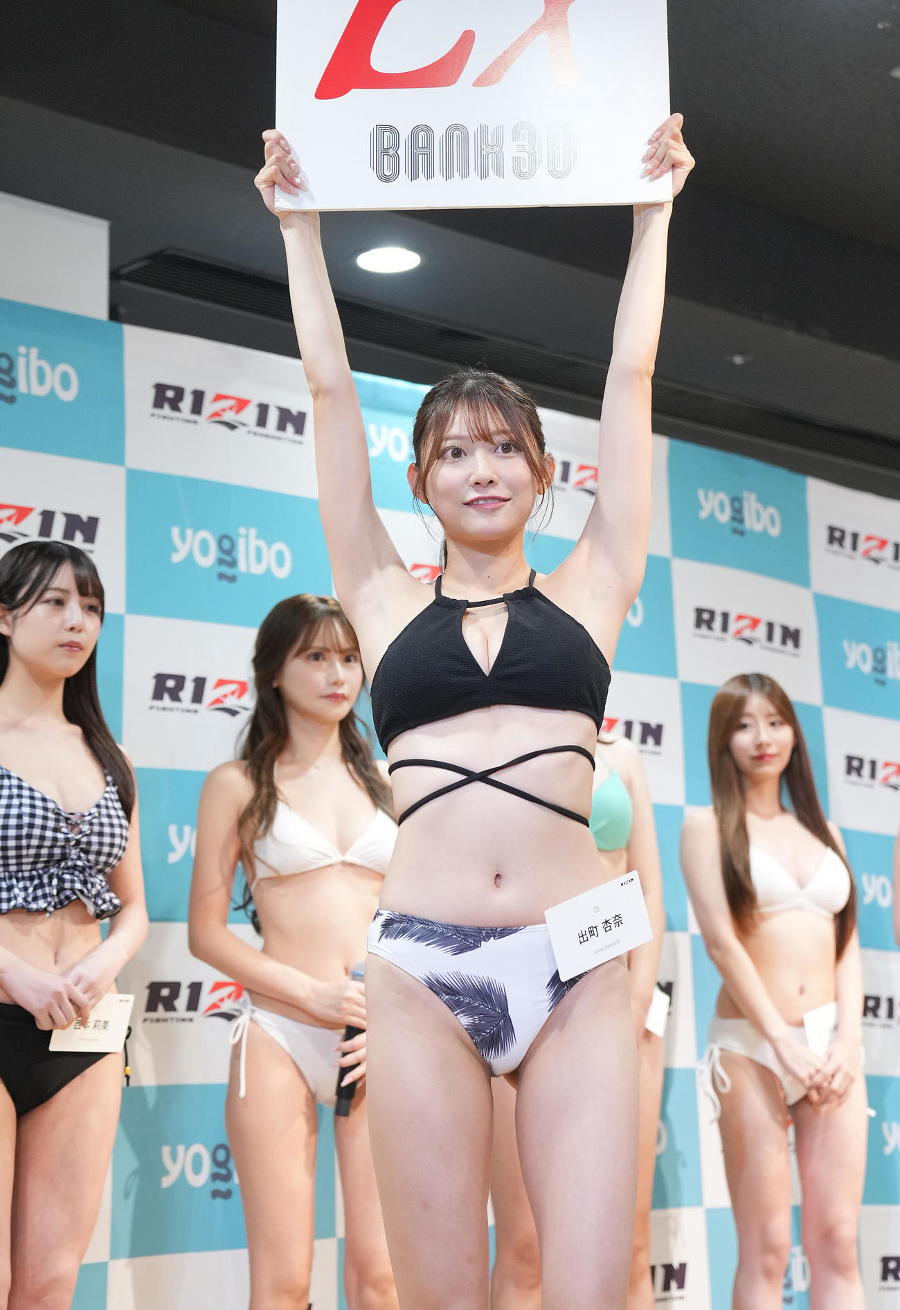 「RIZINガール2025」最終オーディションを受ける出町杏奈（撮影・垰建太）