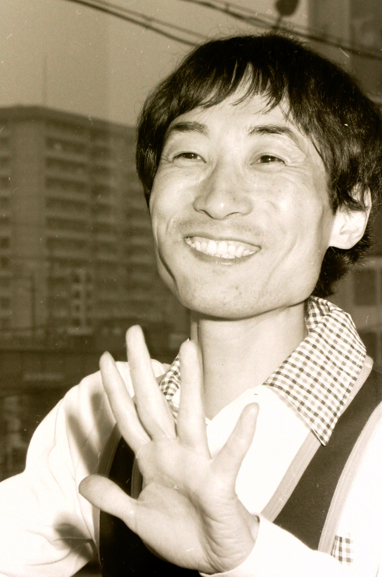 77年3月インタビューに答える楳図かずおさん