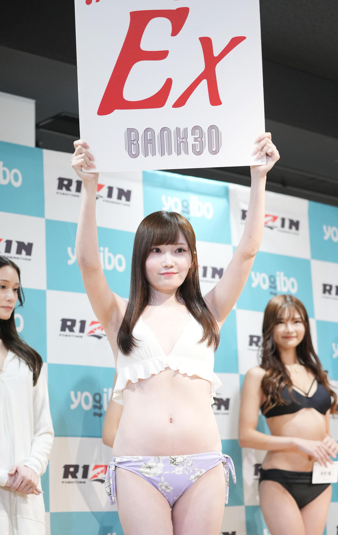 「RIZINガール2025」最終オーディションを受ける小枝凛（撮影・垰建太）
