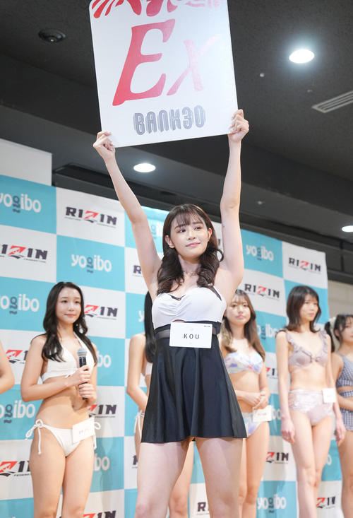 「RIZINガール2025」最終オーディションを受けるKOU（撮影・垰建太）