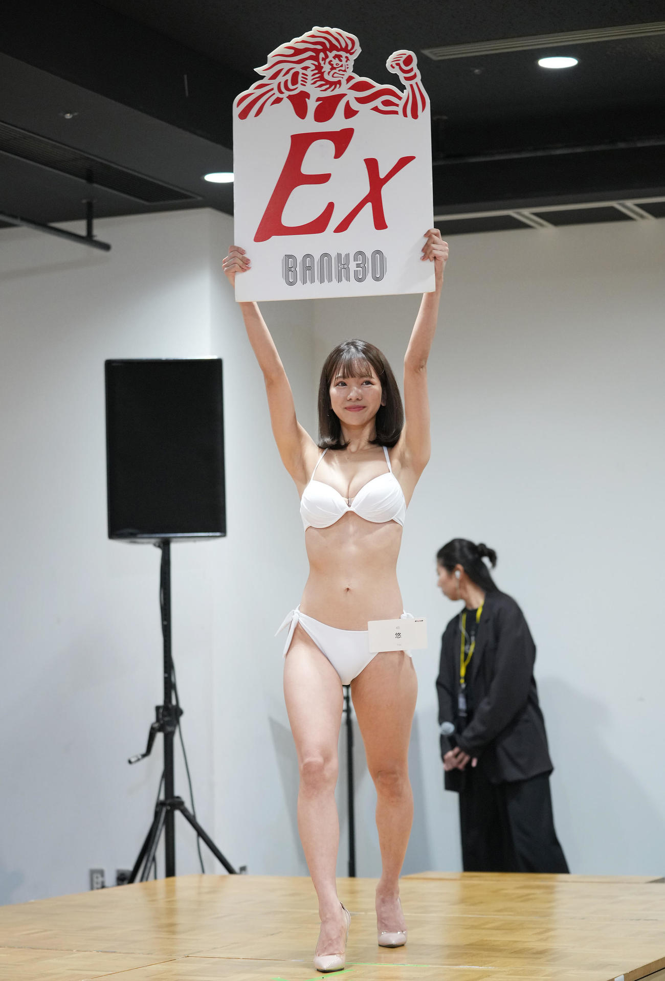 「RIZINガール2025」最終オーディションを受ける悠（撮影・垰建太）