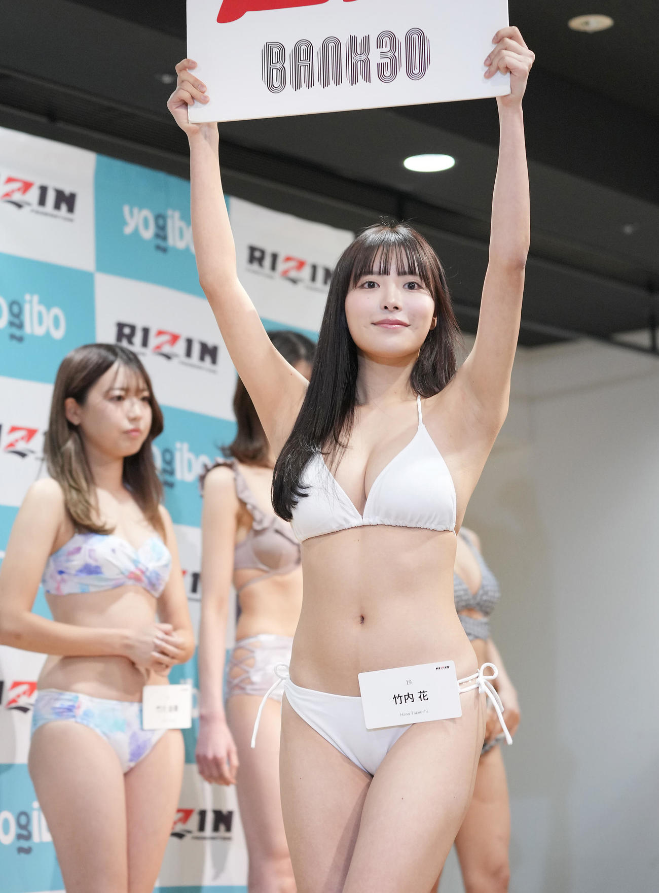 「RIZINガール2025」最終オーディションを受ける竹内花（撮影・垰建太）