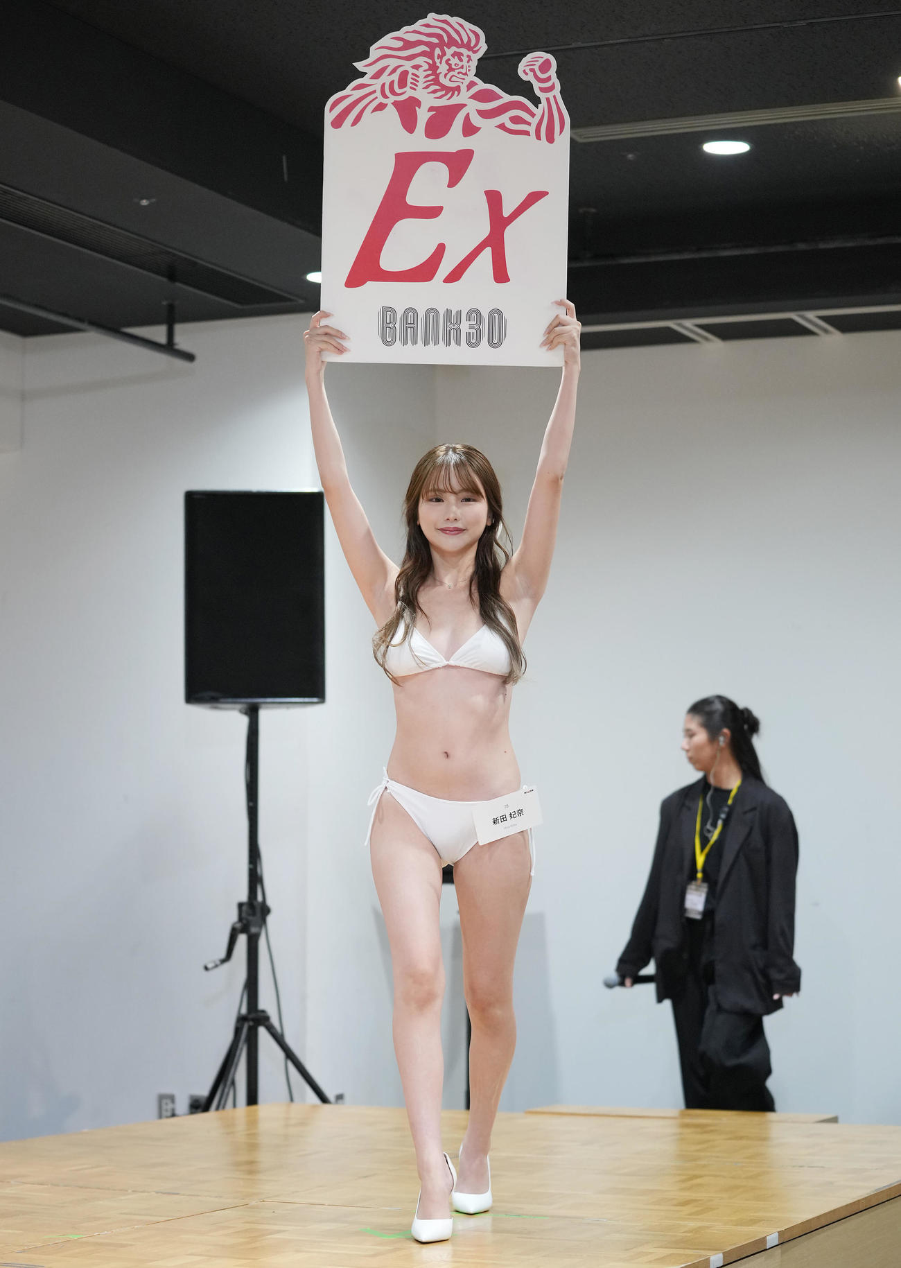 「RIZINガール2025」最終オーディションを受ける新田妃奈（撮影・垰建太）