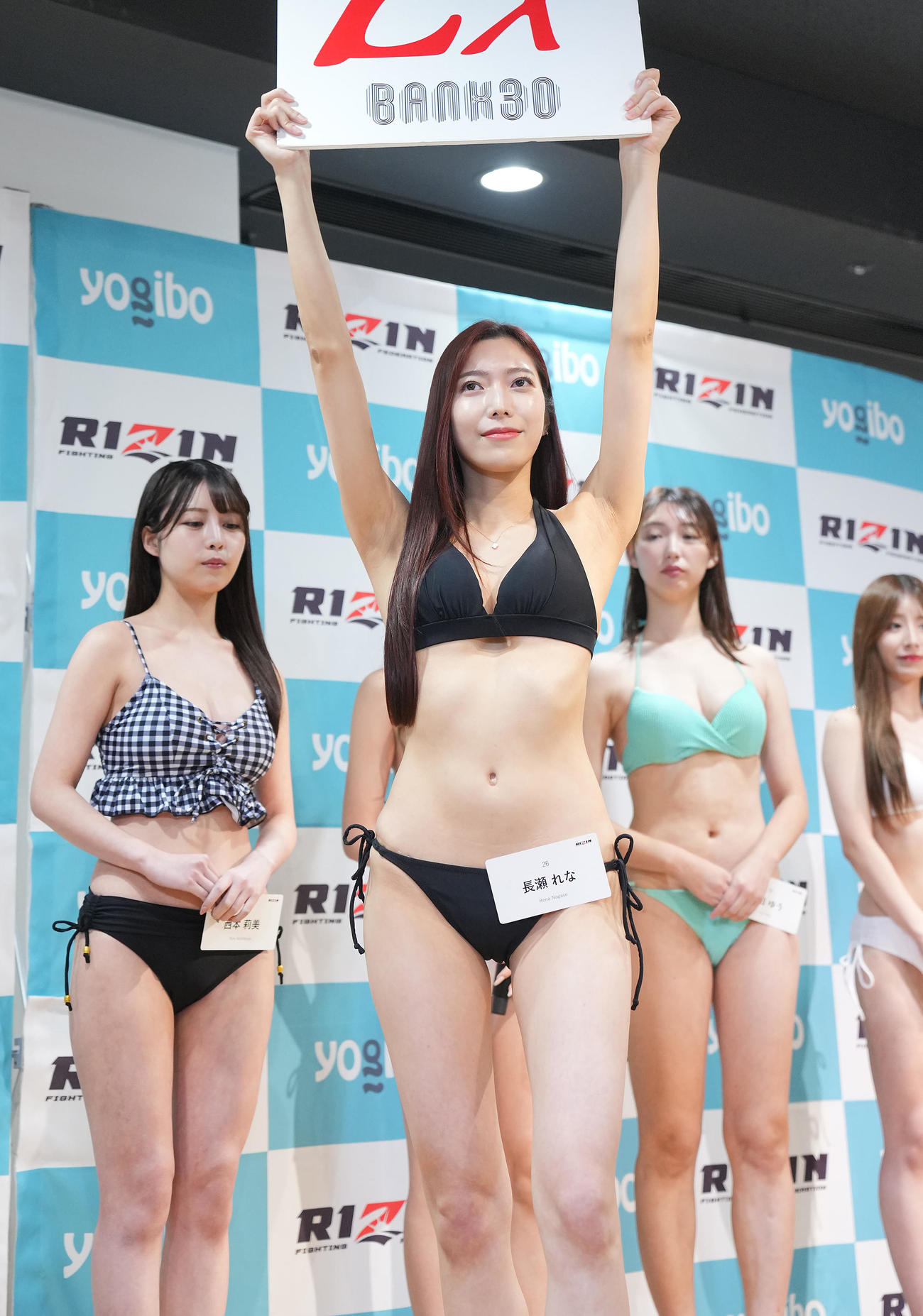 「RIZINガール2025」最終オーディションを受ける長瀬れな（撮影・垰建太）