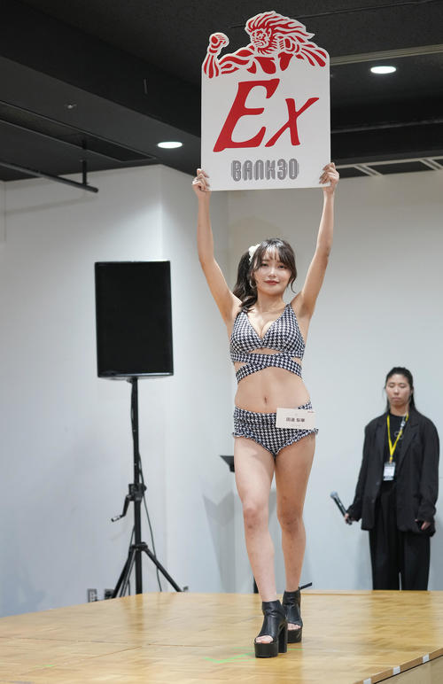 「RIZINガール2025」最終オーディションを受ける田辺梨華(撮影・垰建太)