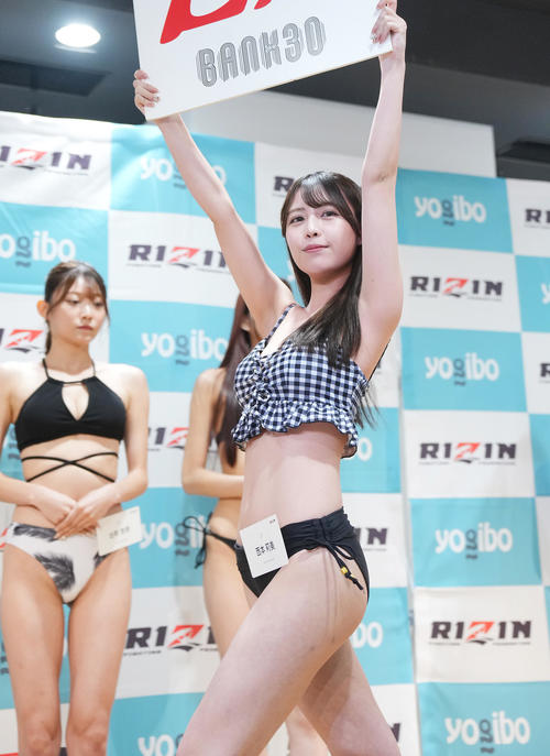 「RIZINガール2025」最終オーディションを受ける西本莉美(撮影・垰建太)