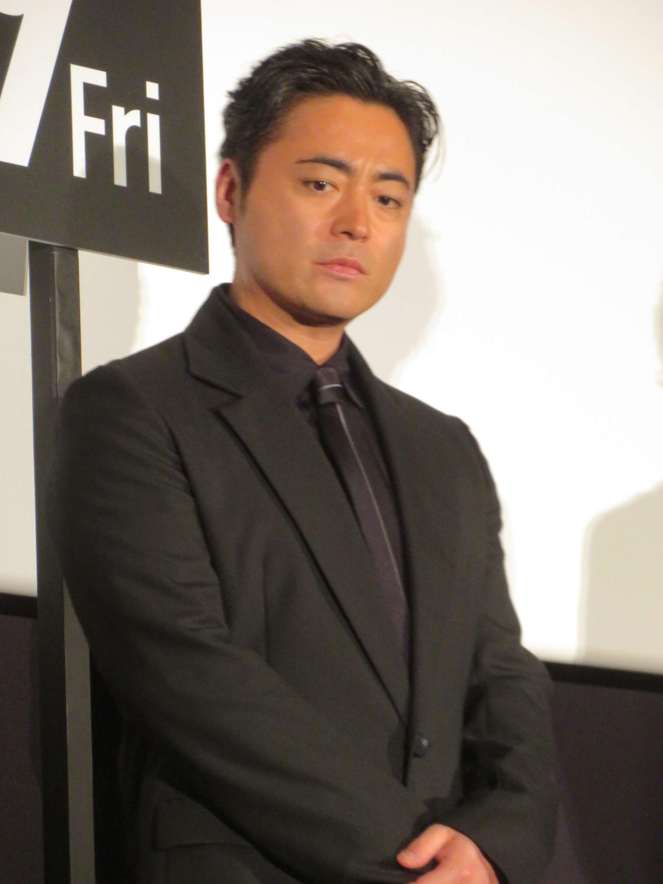 映画「正体」完成披露舞台あいさつに登壇した山田孝之（撮影・村上幸将）
