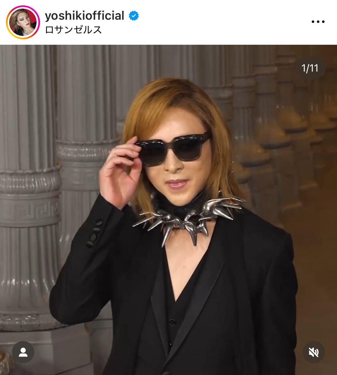 YOSHIKIのインスタグラムから